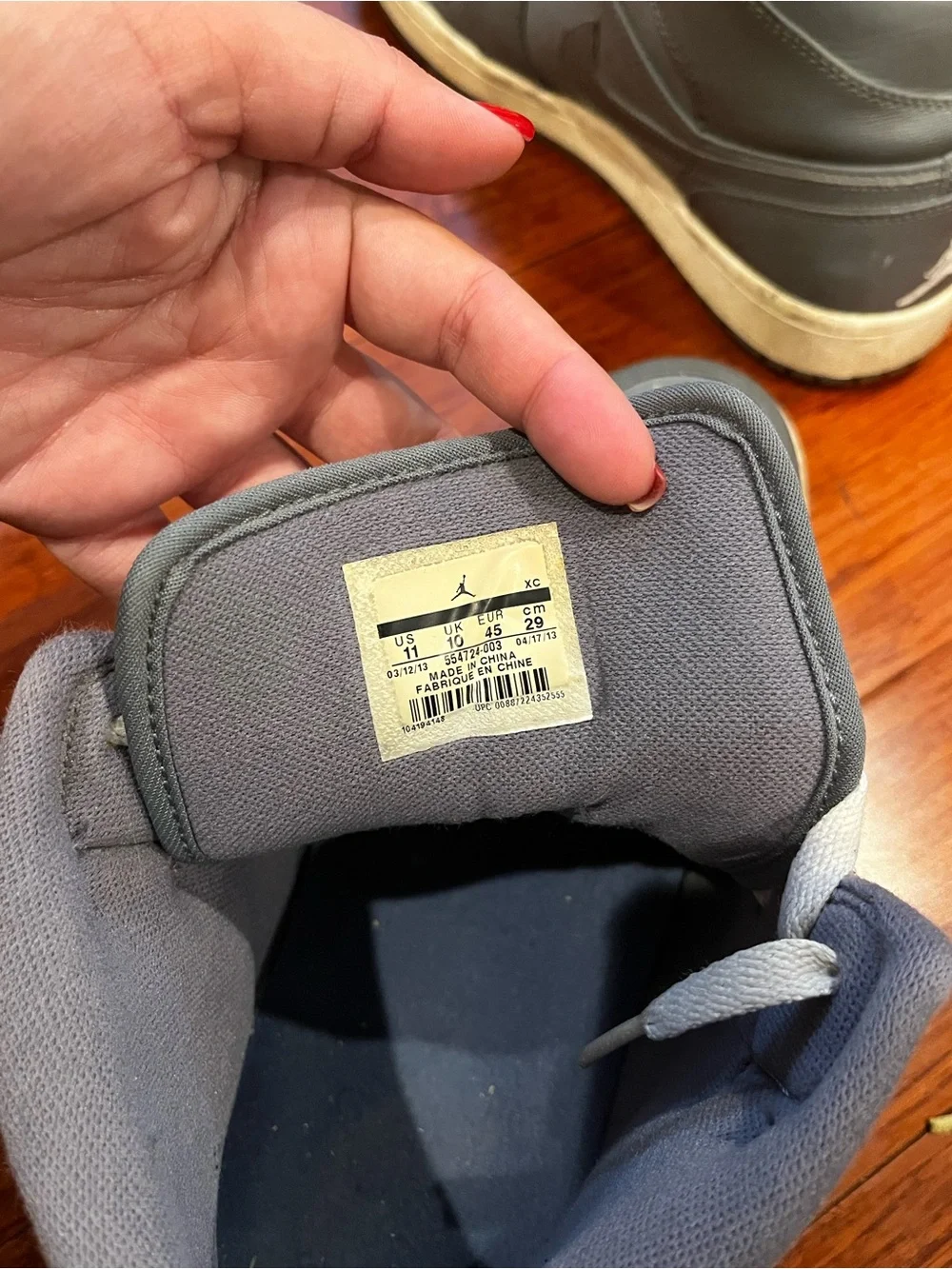Nike Air Jordan Mid-Top Sneakers - Gray